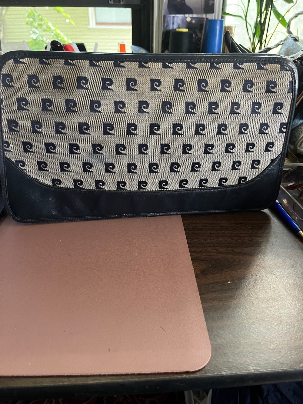 Vintage Pierre Cardin Monogram Canvas Bag.